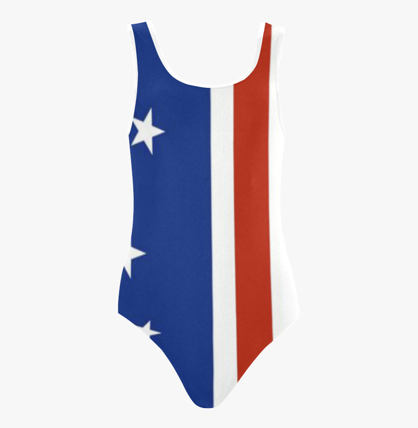 Red White And Blue Stripes And Stars 6 Vest One Piece - Active Tank, HD Png Download