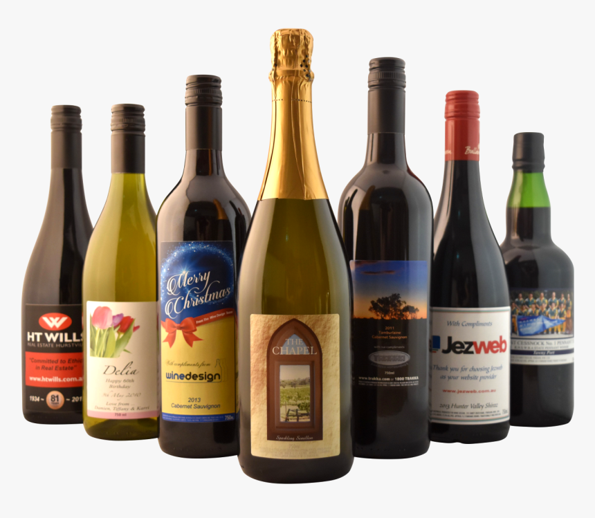Customised Wine Labelling, Wine Labelling, Wine Design, - Winery Bottles Design, HD Png Download