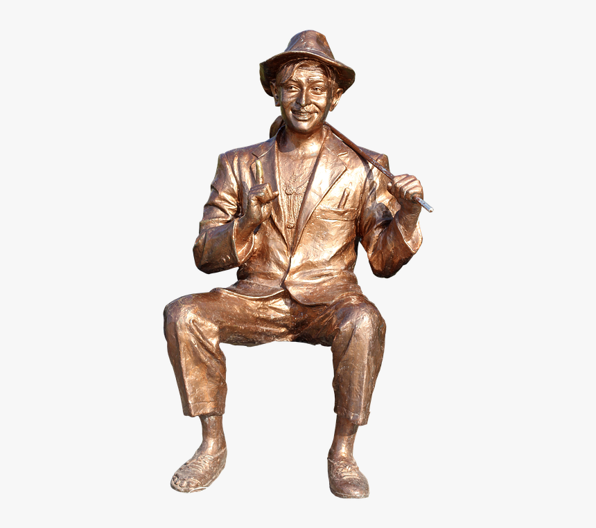 Bollywood, Kapoor, Raj, Actor, Sculpture, Copper - Png Bollywood, Transparent Png