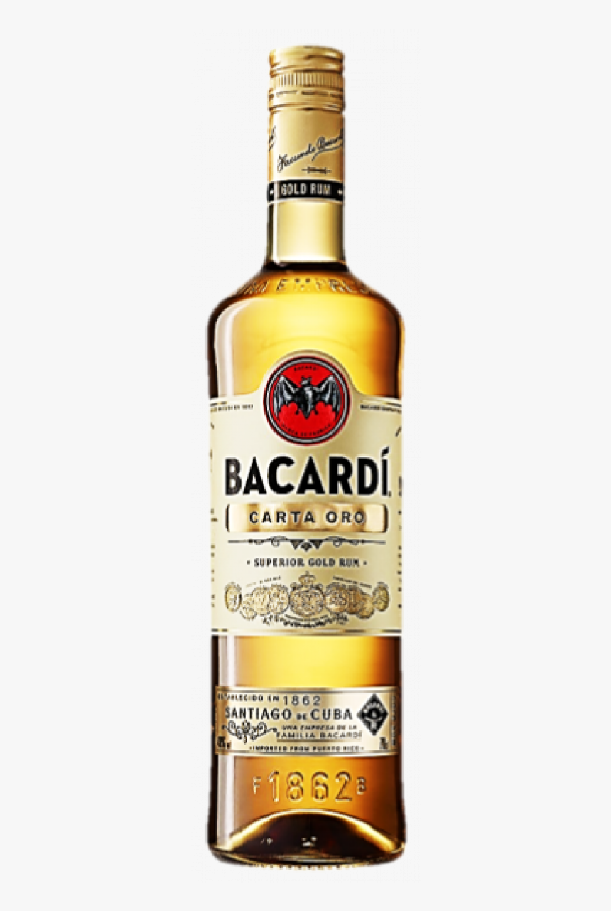Bacardi Carta Oro 700ml - Bacardi Carta Oro Rum, HD Png Download