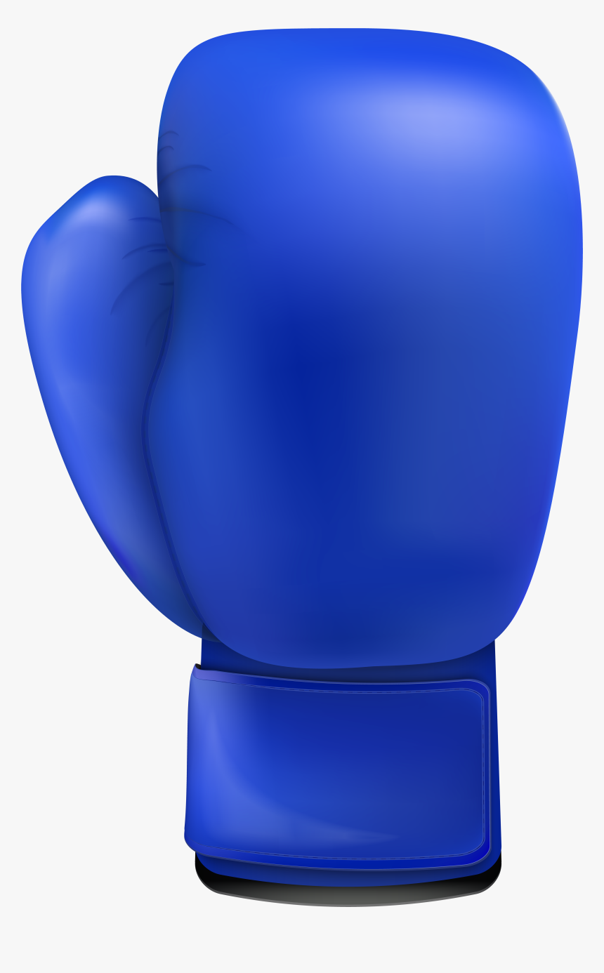 Clipart Chicken Boxing - Blue Boxing Glove Clipart, HD Png Download