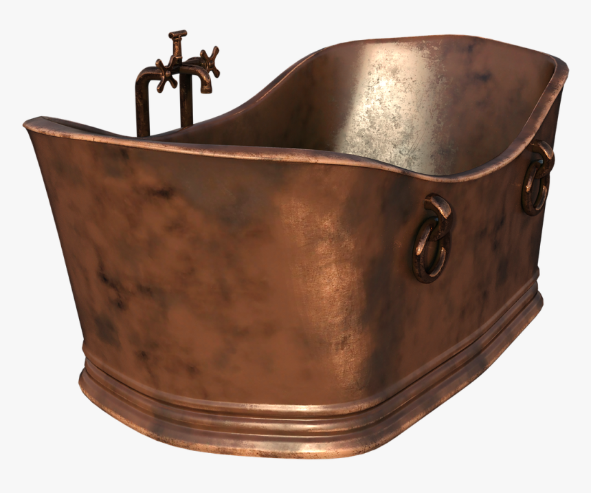 Bathtub, Tub, Drain, Shower, Home, Interior, Faucet - Bathtub, HD Png Download