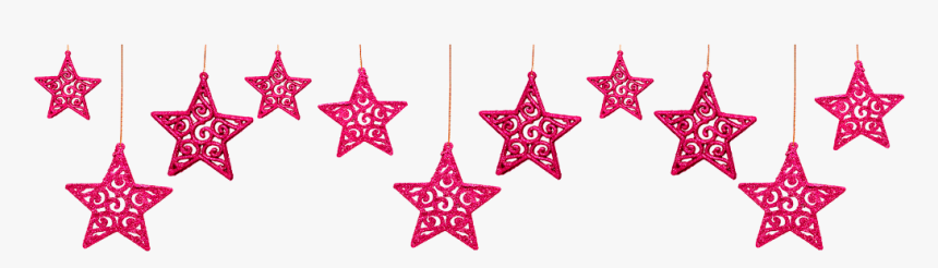 #stars #pink #star #hanging #daddybrad80 #daddybrad - Baseballs Good Ol Christmas, HD Png Download