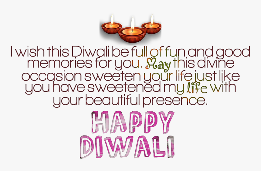 Diwali Wishes Png Image Free Download - Smile, Transparent Png