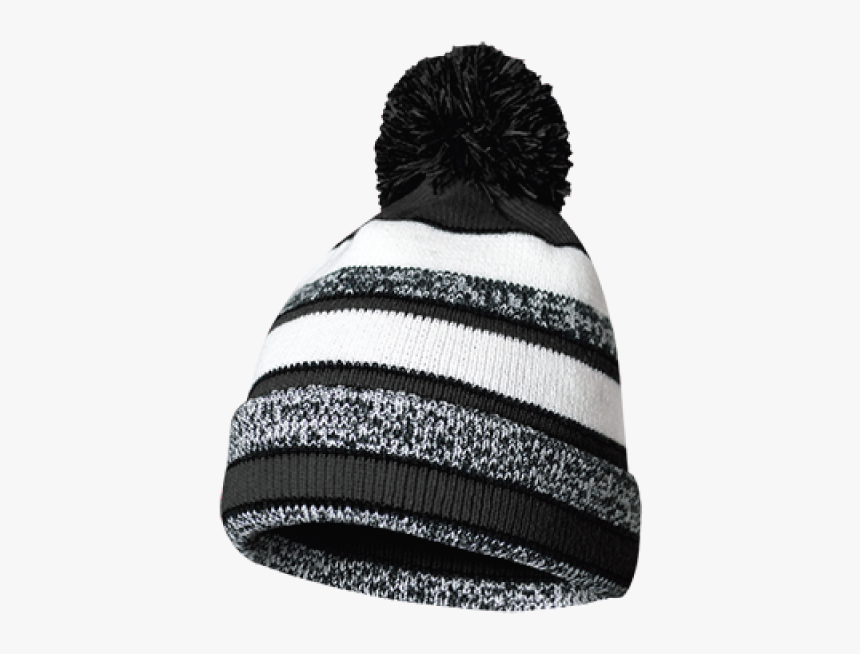 Fan Cloth Pom Beanie Black - Beanie, HD Png Download