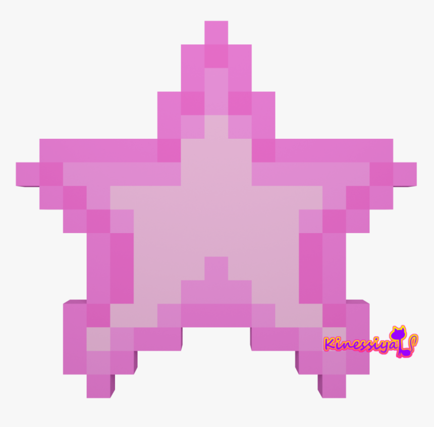 3d Art Pink Star - Super Mario Bros Star Png, Transparent Png