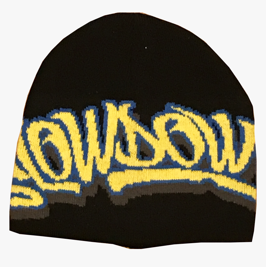 Image Of Winter Logo Beanie Black Yellow And Blue - Beanie, HD Png Download