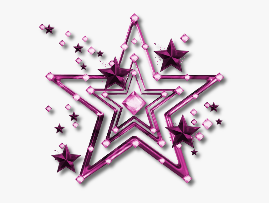 Purple Stars Clip Art, HD Png Download