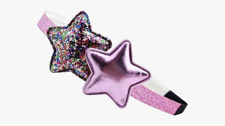 Petite Bello Headband Star Pink Pink Star Princess - Headband, HD Png Download