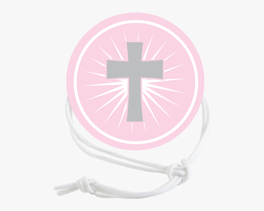 Pink Cross Napkin Knot Product Image - Cross, HD Png Download