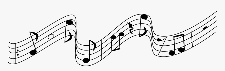 Transparent Hanging Of The Greens Clipart - Music Notes Clipart, HD Png Download
