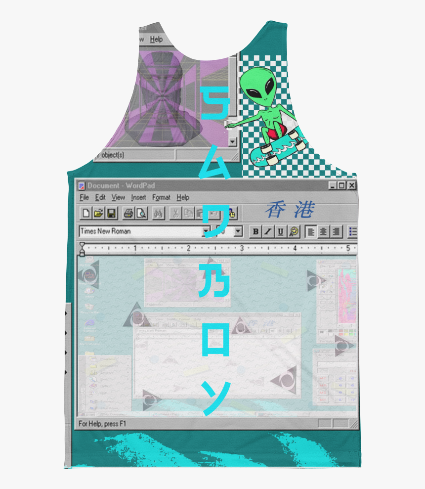 Vaporwave Sadboy All Over Print Jersey - Active Tank, HD Png Download