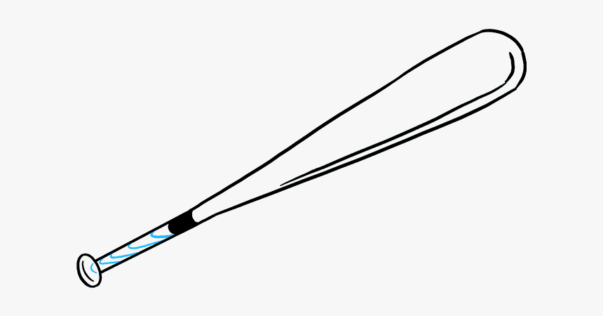 How To Draw Baseball Bat - Easy To Draw Baseball Bat, HD Png Download