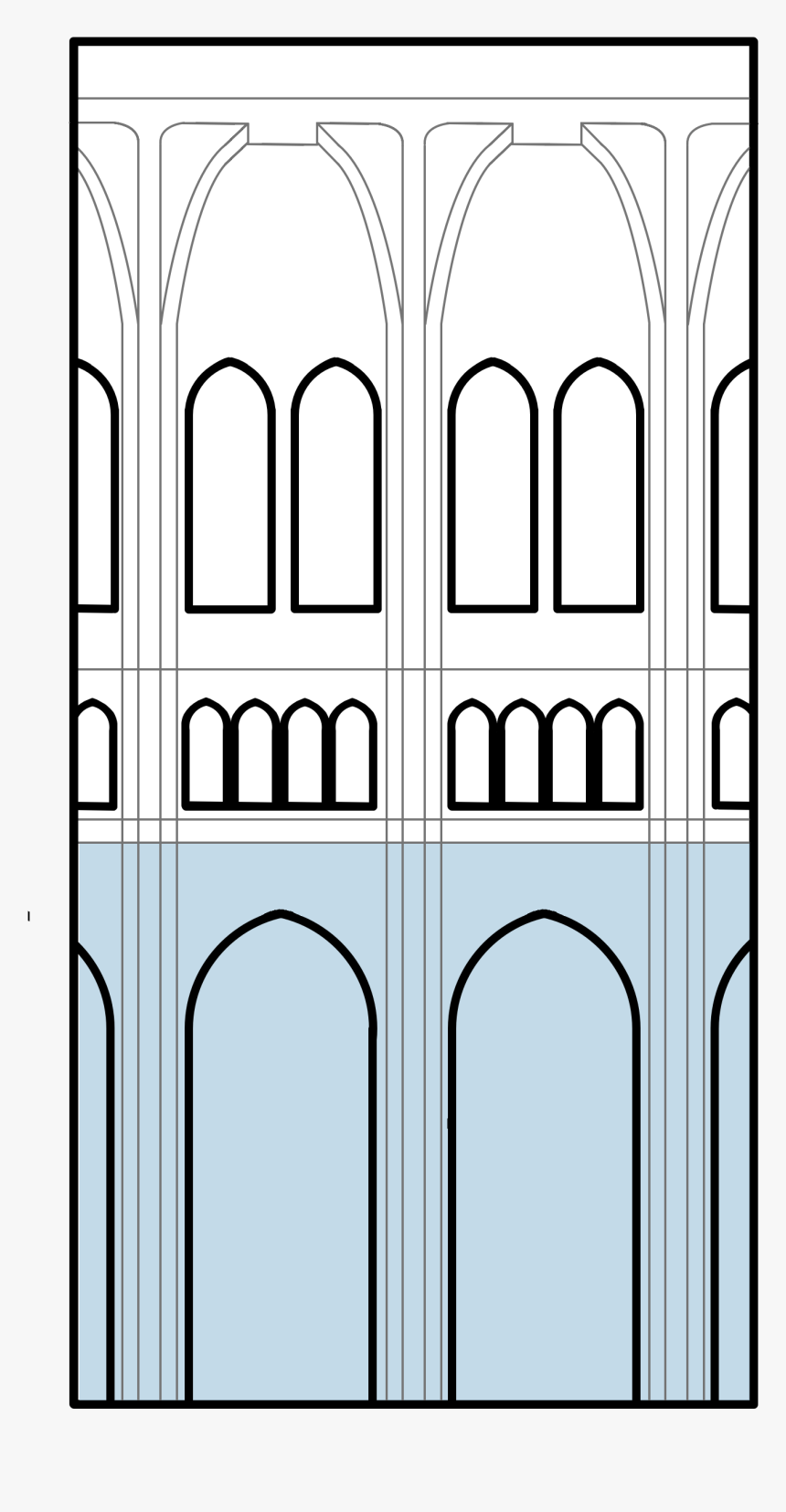 Typical Interior Arcade Romanesque, HD Png Download