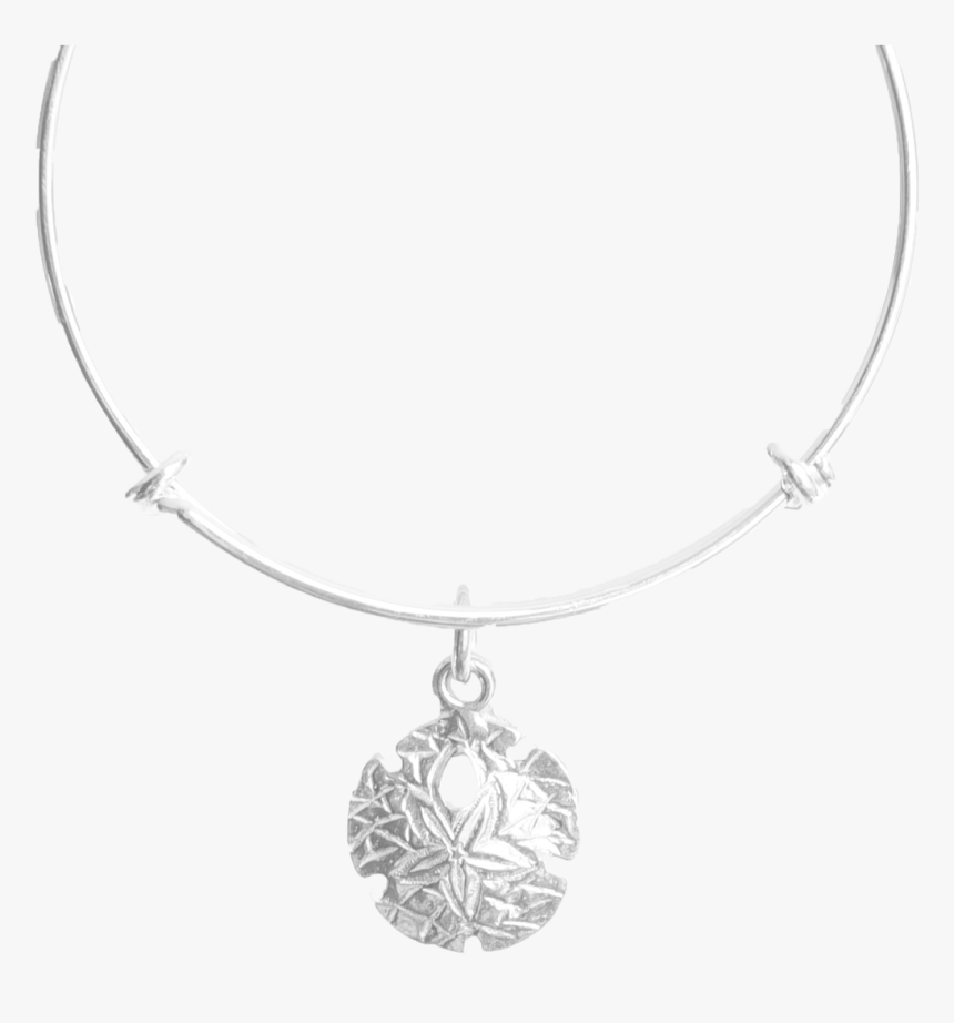 Pewter Sand Dollar Bangle - Locket, HD Png Download
