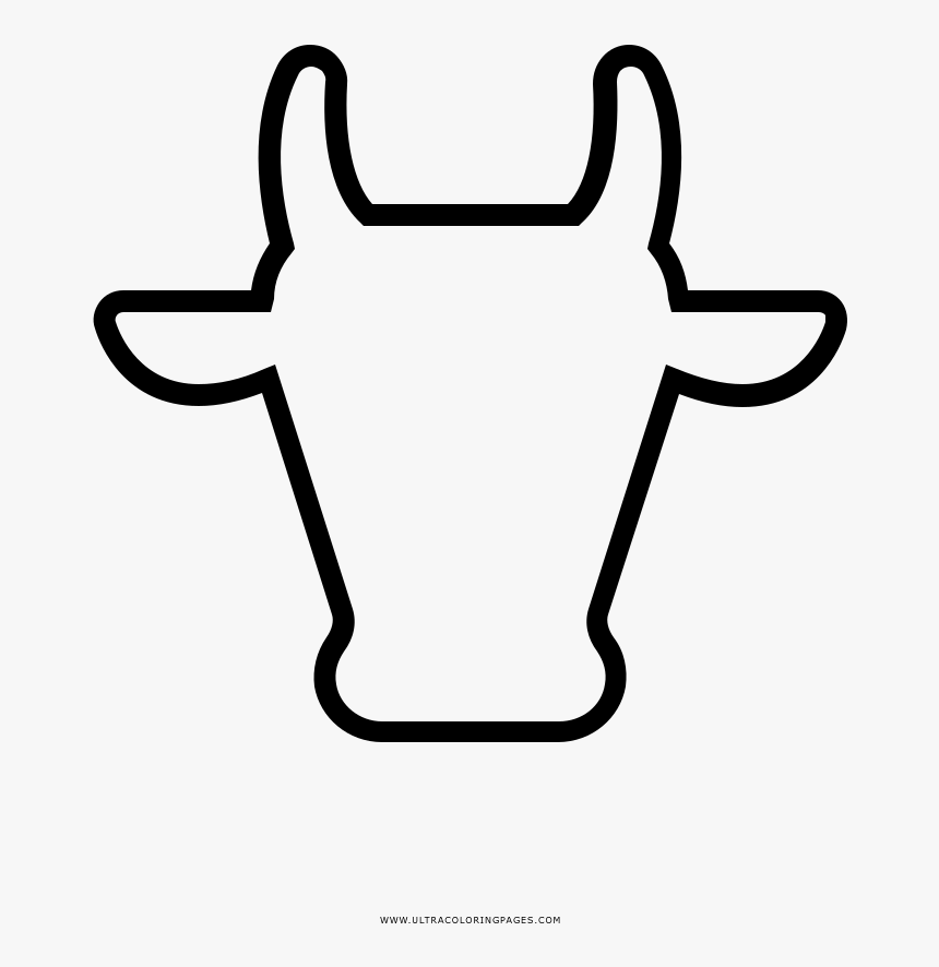 Vaca Página Para Colorear - Dibujo Vaca Png, Transparent Png