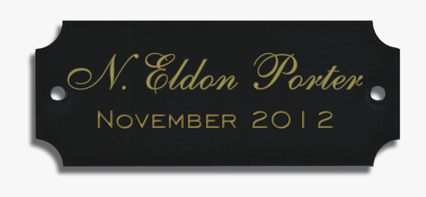 Gold Plaque Png - Happy Birthday Black And White, Transparent Png