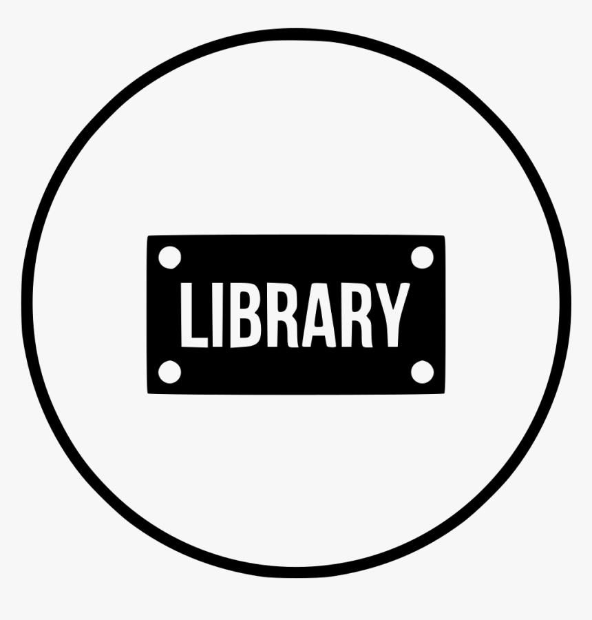 Library Room Board School Nameplate Plate Study - Circle, HD Png Download