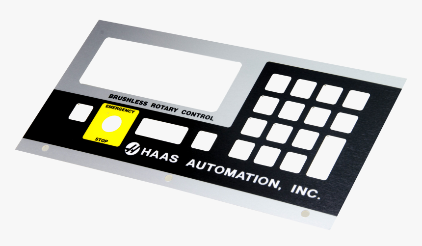 Aluminum Panel With Anodized And Screen Printing Colors, - Silkscreen Printing Control Panel, HD Png Download