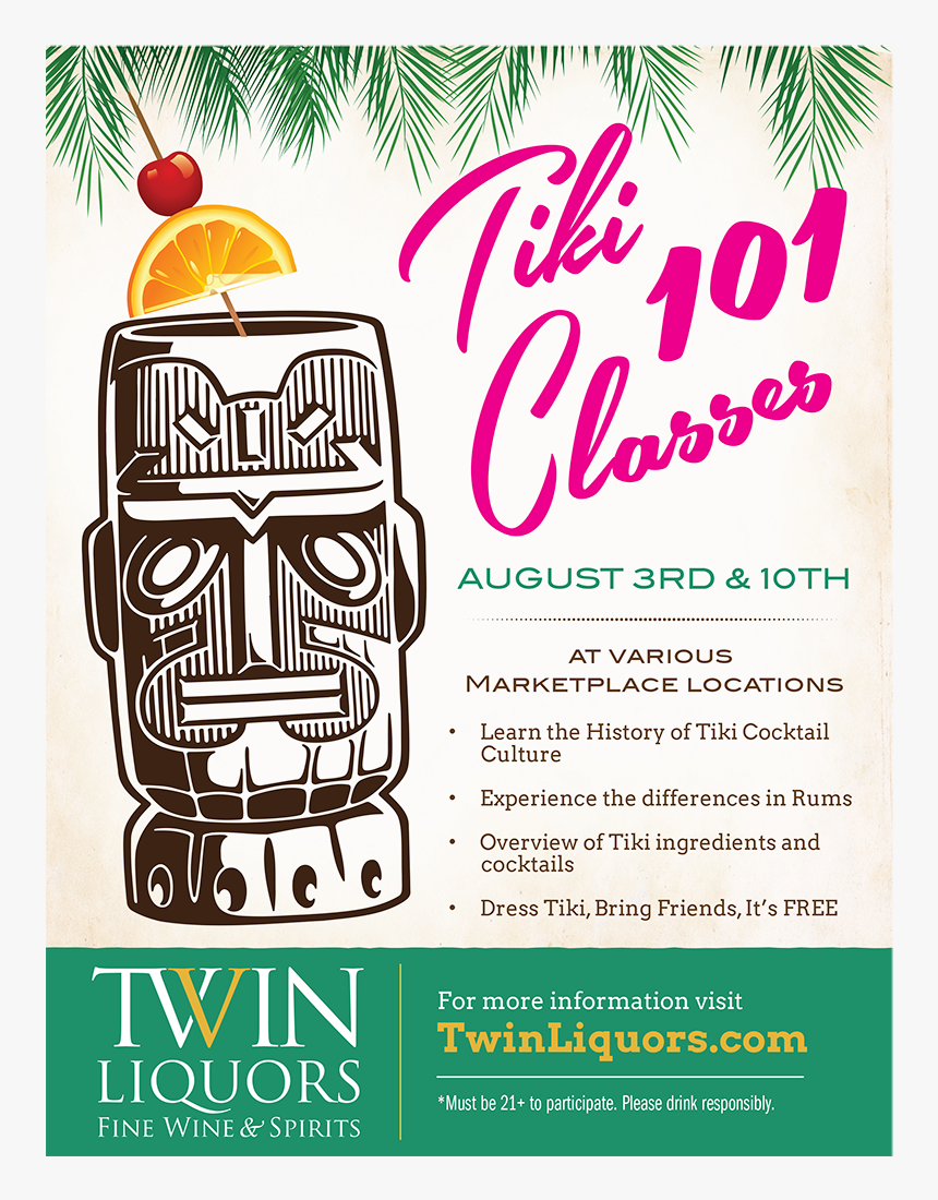For Tiki Recipes Click Here - Tiki Art, HD Png Download