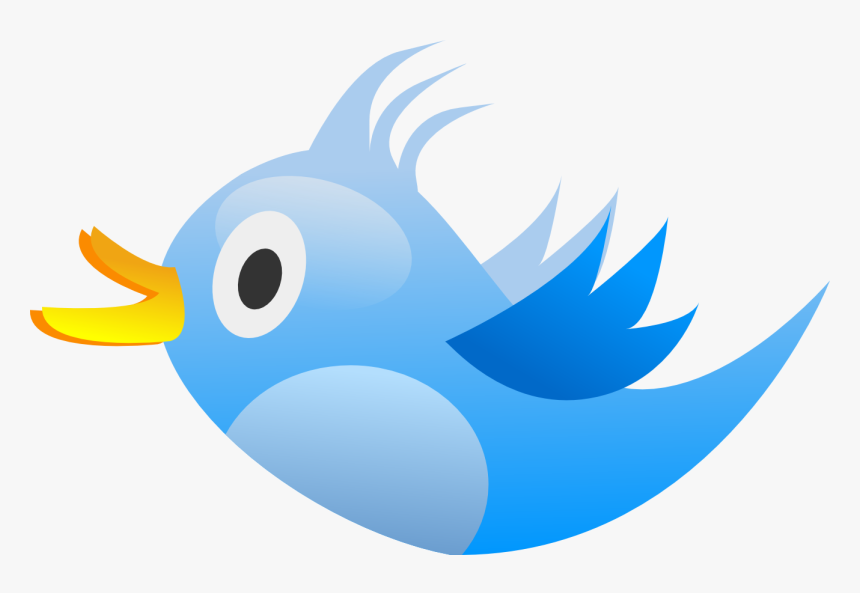 Twitter Png Transparent - Blue Tweet Bird Clipart, Png Download
