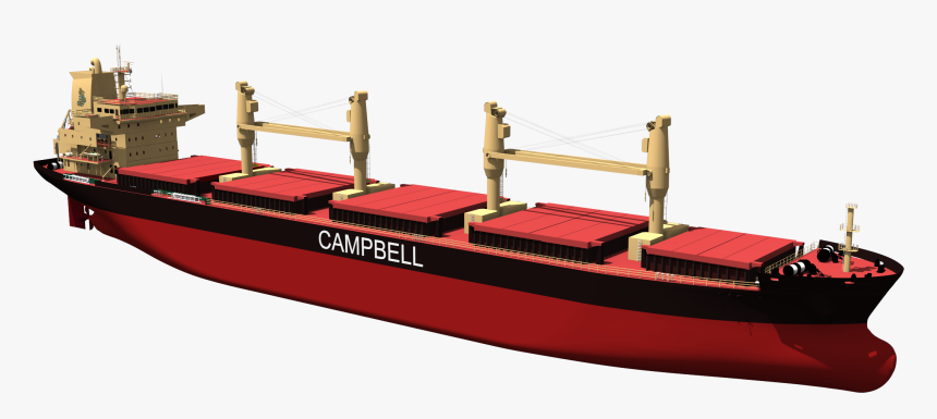 Png Library Download Drawing Boats Cargo Ship - Bulk Carrier Ship Drawing, Transparent Png