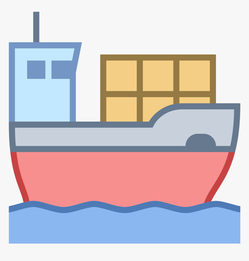 Cargo Ship Icon - Ship, HD Png Download