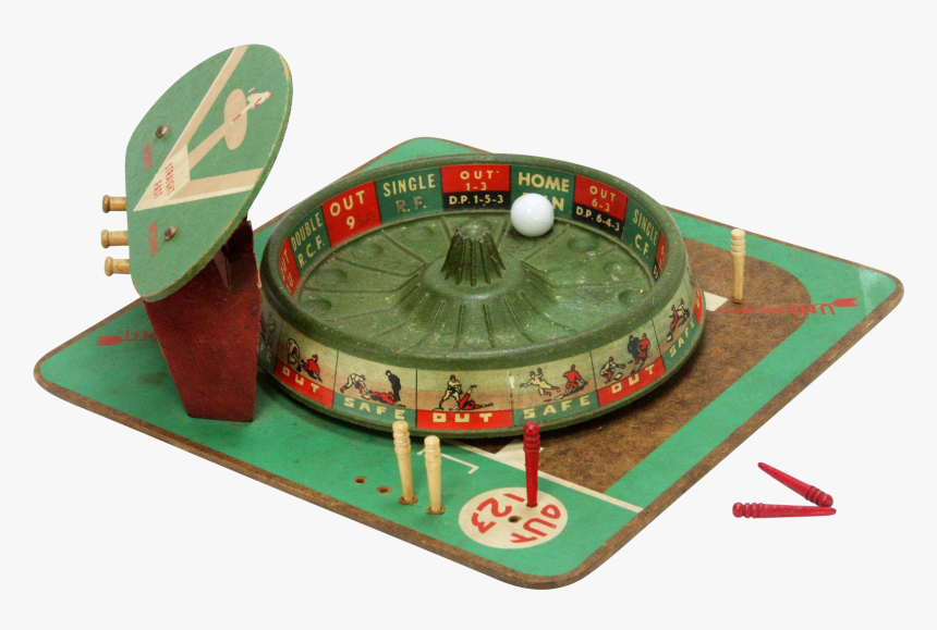 Vintage Pro Baseball Roulette Wheel Game Pm Game Co - Baseball Roulette Wheel Game, HD Png Download