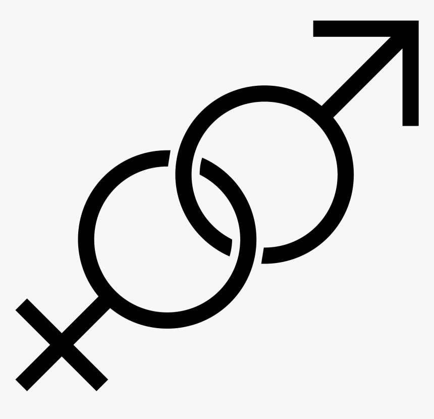 It S A Gender Icon, Represented By Two Circles, Interlocking - Sex Shop Icon Png, Transparent Png