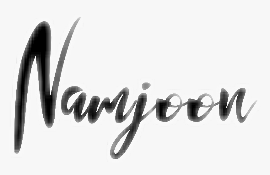 Transparent Bts Stickers Png - Kim Namjoon Name Png, Png Download