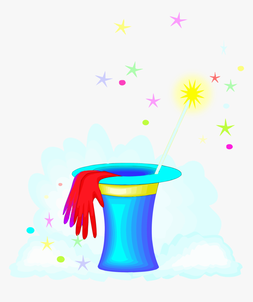 Hat And Wand Clip Arts - Portable Network Graphics, HD Png Download