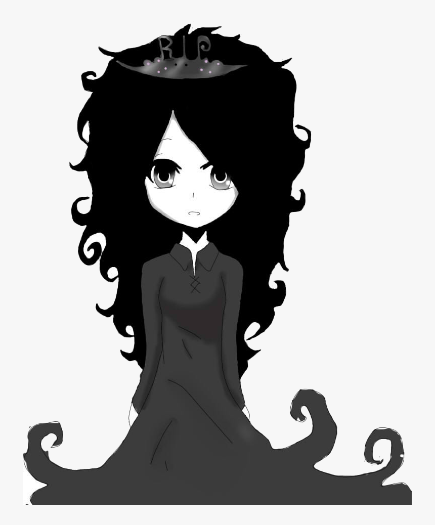 Ghost Girl Png Clipart Black And White Stock - Girl Ghost Cartoon Transparent, Png Download