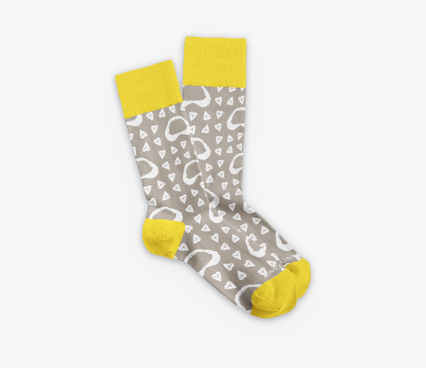 Shark Tooth Yellow 
 Class Lazyload Lazyload Fade In - Sock, HD Png Download