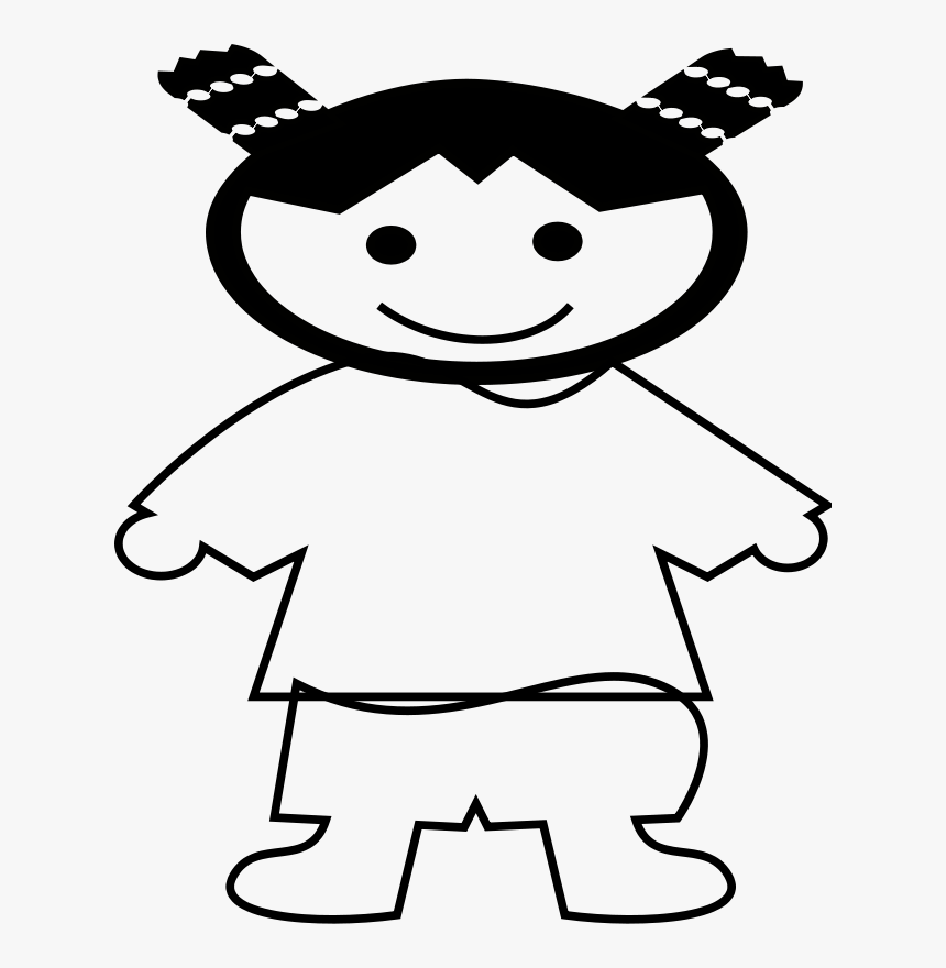 Computer Icons China Child Download Girl - Niña Png Blanco Y Negro, Transparent Png