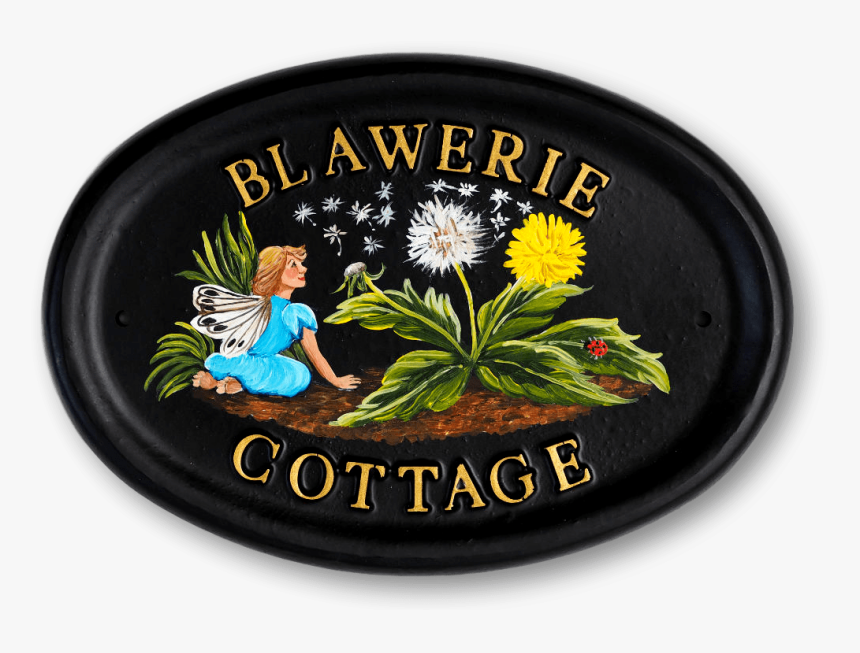 Dandelion & Fairy House Sign - Camomile, HD Png Download