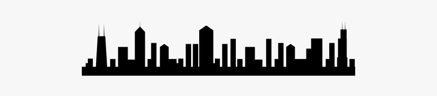 Chicago Skyline Stencil Png - Chicago, Transparent Png