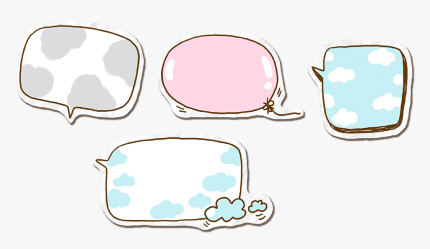 Box Balloon Speech Dialog Hand-painted Png File Hd, Transparent Png