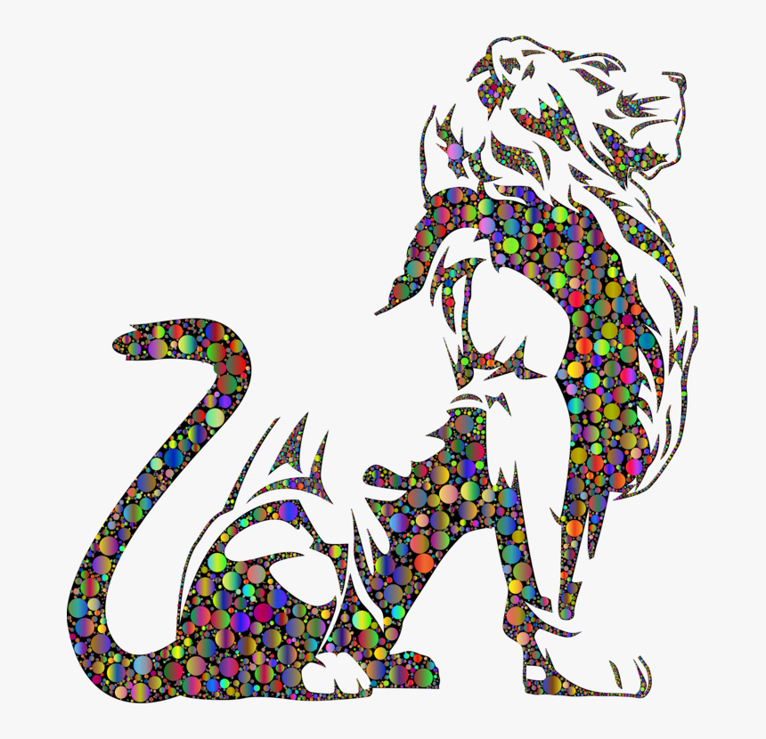 Line Art,art,fictional Character - Cartoon Lion Drawn Png, Transparent Png