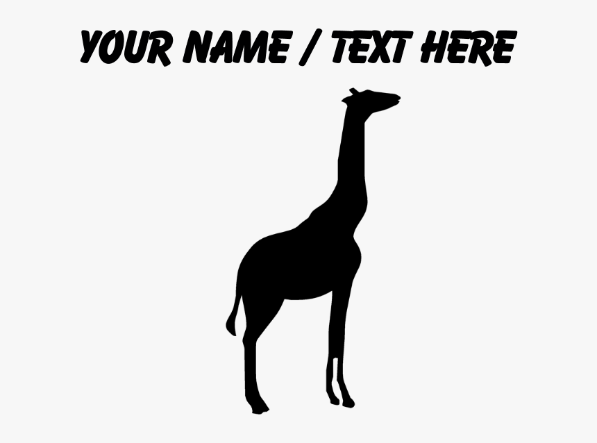 Transparent Giraffe Silhouette Png - Giraffe, Png Download