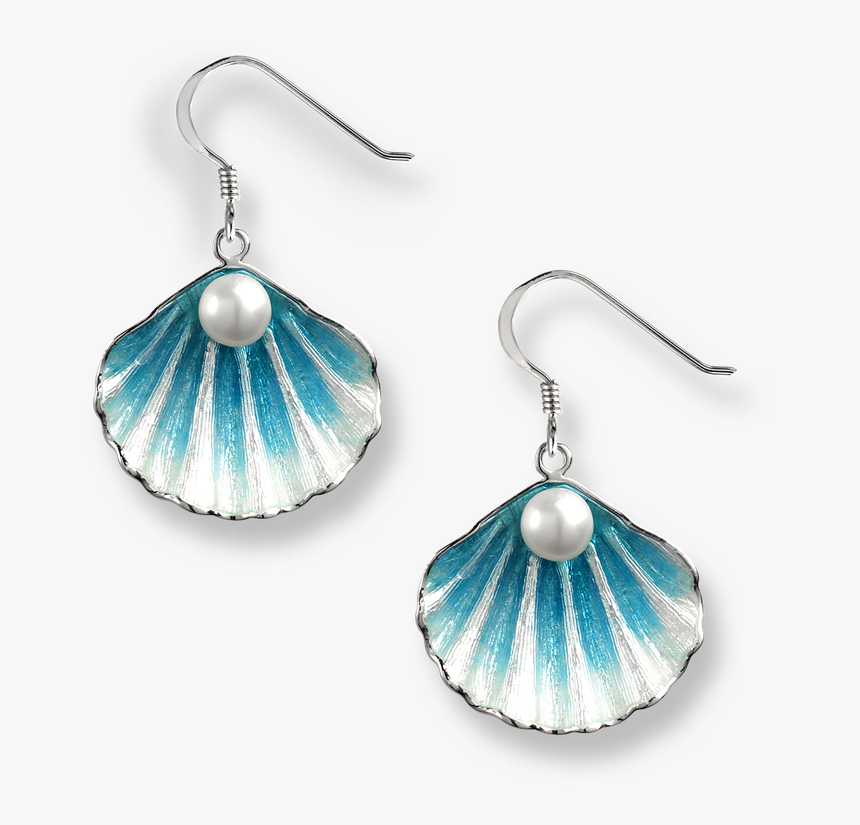 Nicole Barr Designs Sterling Silver Shell Wire Earrings - Earrings, HD Png Download