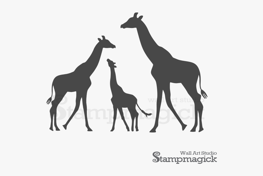 Giraffe Silhouette Png, Transparent Png
