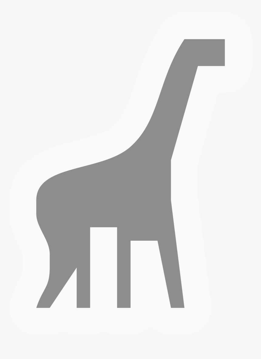 Transparent Giraffe Silhouette Png - Giraffe, Png Download