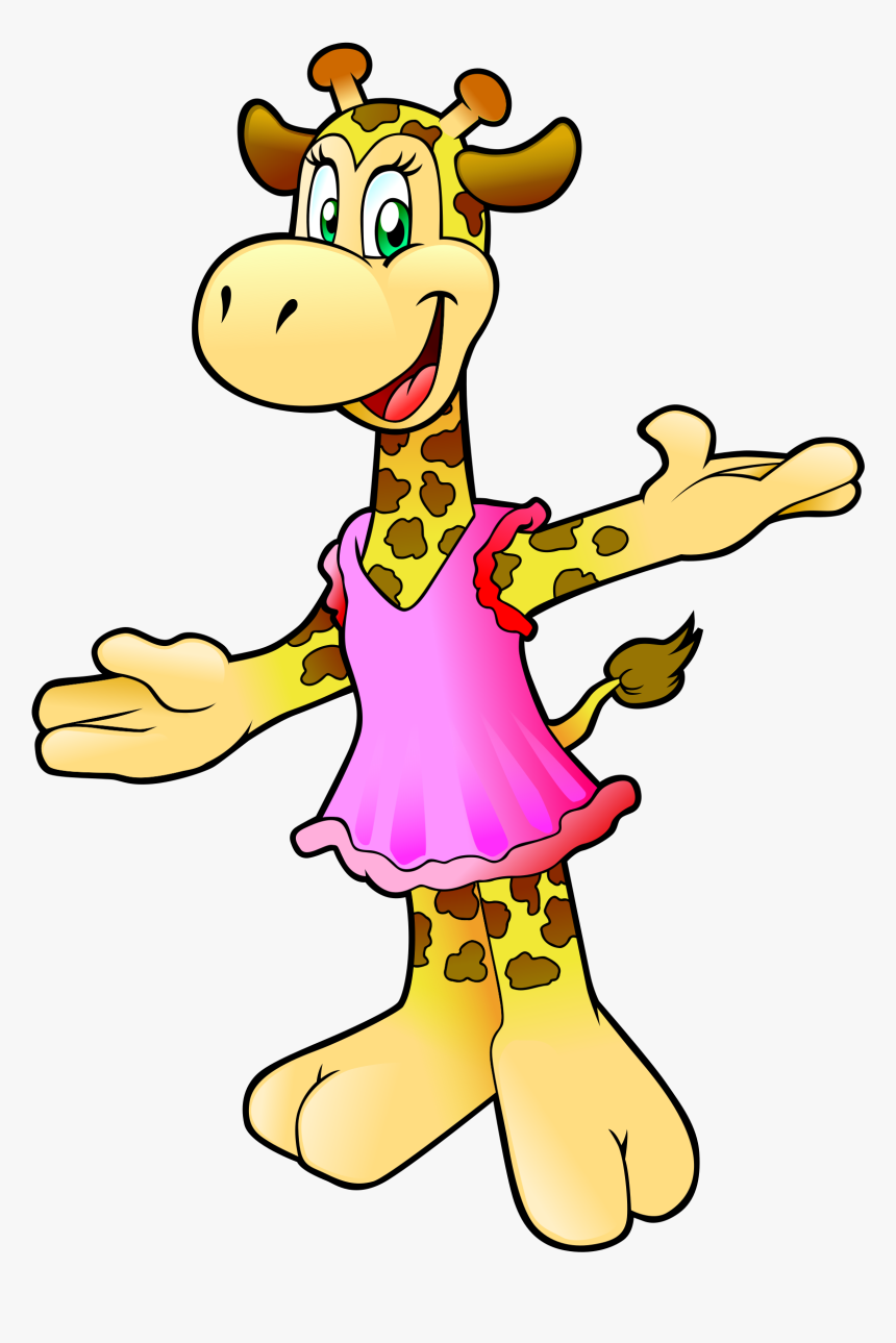Giraffe Wearing A Dress Clip Arts - Giraffe Wearing A Dress, HD Png Download