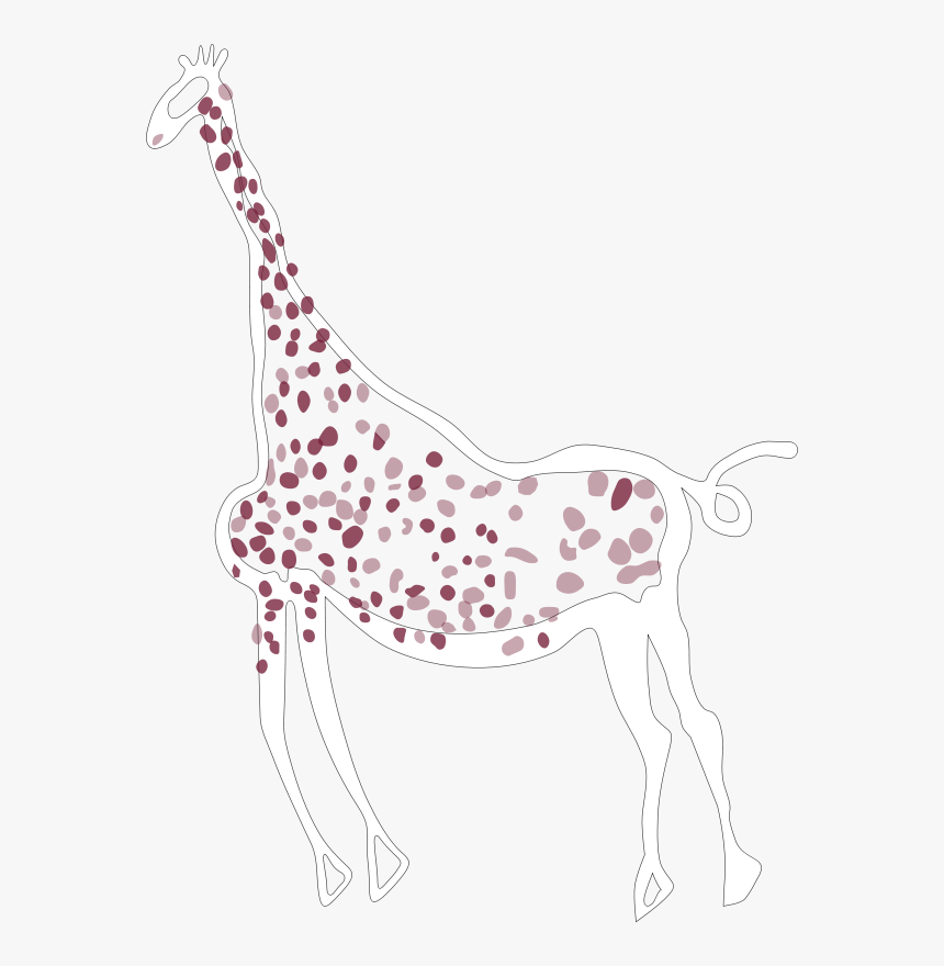 Rock Art Acacus Giraffe Clip Art - Rock Art Acacus, HD Png Download