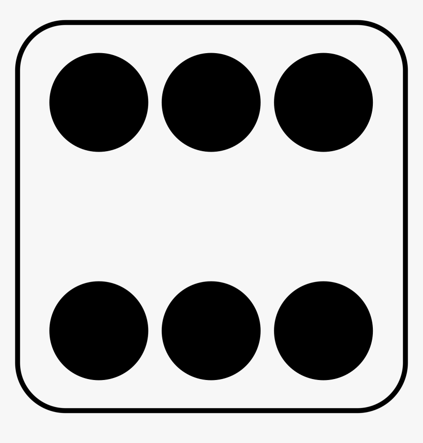 Filedice 6 B - Dice Clipart Six, HD Png Download