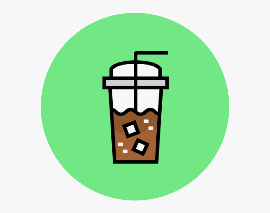 By Iced Coffee - Clip Art Iced Coffee Png, Transparent Png