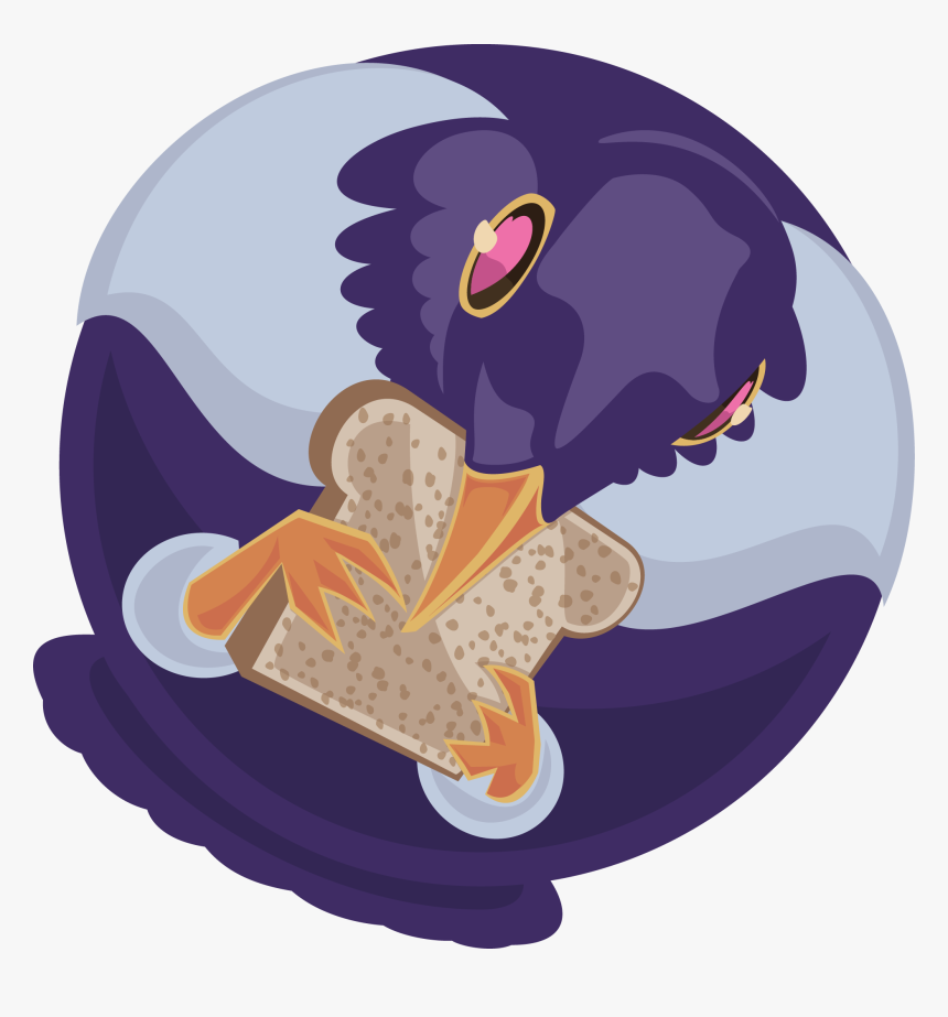 Trash Doves Purple - Trash Doves, HD Png Download