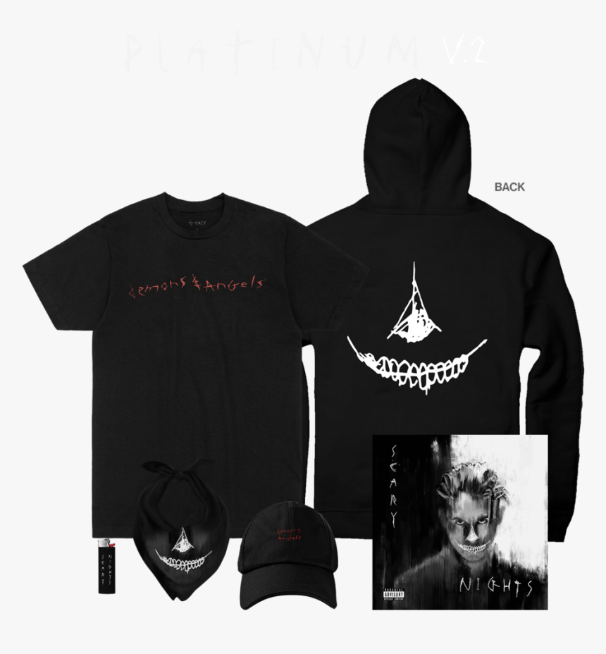 Platinum V - - G Eazy Hoodie Scary Night, HD Png Download