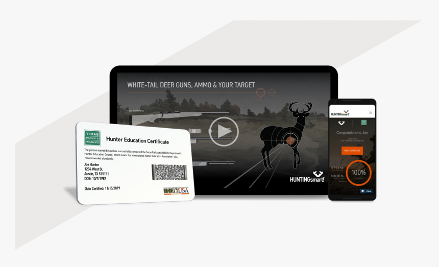 Huntingsmart Texas Hunter Safety Education Course Headphones, HD Png