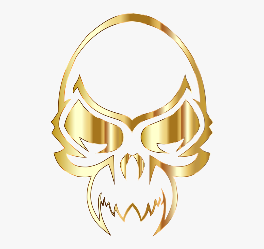 Body Jewelry,yellow,symbol - Golden Skull Transparent Logo, HD Png Download